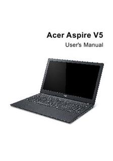 Acer Aspire V5 manual. Camera Instructions.